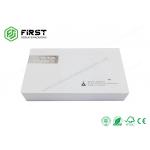 White Cardboard Rigid High End Gift Boxes Handmade Hot Stamping Logo With Lid