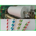 28GSM*27mm*5000m Biodegradable Eco Friendly Straw Pipe Wrapping Paper Roll Packing for sale