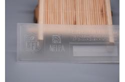 China Customized Transparent TPU Printing Shiny Silicone Logo For Clothing supplier