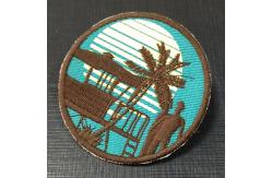 China Custom Embroidery Patch 3D Puff LOGO Badges Sew On Iron On Clothing Patches supplier