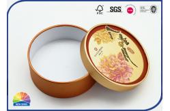 China 6 Inch Cardboard Tube Mooncake Packaging With Glittering Lid supplier