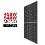 Anodized Aluminium Alloy Waterproof Monocrystalline Solar Panel 435W 445W 455W