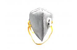 China FFP2 Vertical Fold Flat Mask , Facial Disposable Dust Mask FFP2 With Valve supplier