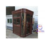 Red / White Color Security Sentry Box Single Person Guard House 15 Years Lifetime for sale