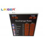 12 Rows And 2 Columns Currency Exchange Display Board , Exchange Rate Board for sale