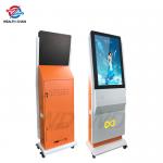 Self service 32 inches Kiosk LED light Acrylic LOGO Orange color Customization for sale