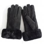 Customized winter warm double face Australia sheepskin shearling gloves