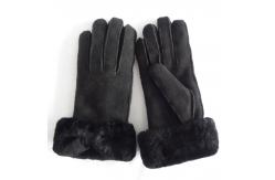 China Customized winter warm double face Australia sheepskin shearling gloves supplier