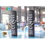 Customized 2.5m 8ft Inflatable Advertising Pillar With Logo Printing
