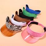 Headband Anti UV Casual Sports Visor Bike Sun Hat Transparent Candy Color for sale