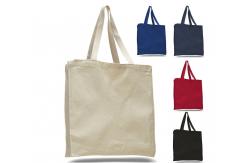 China Personalized Cotton Canvas Tote Bag , Plain Canvas Bags With Handle supplier