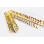 Gold Winding 6.4mm-50mm 12 Inches Spiral Wire Coil Custom For Wall Calendar for sale