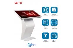 China WIFI Inch Wide Touch Screen Kiosk Viewing Angle Free Standing supplier