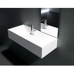 Square Wall Hung Hand Basin Small Wall Mounted Basin Sink 0.07 CBM for sale