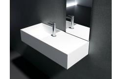 China Square Wall Hung Hand Basin Small Wall Mounted Basin Sink 0.07 CBM supplier