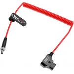 Alvin's Cables Atomos Ninja V Power Cable Dtap to Locking DC 2.1 Coiled Cable for Blackmagic Video Assist, for Hollyland Mars 400S, Ultra Soft for sale