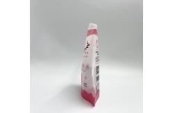 China CMYK 4 Layer PE Custom Juice Pouches Plastic Liquid Pouches With Nozzle supplier