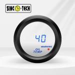 Sinco Tech 6115B Plastic 2”Oil Temp Gauge Meter Auto Mobile Led Display White Screen for sale