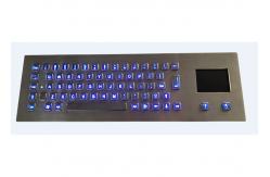 China Water Resist Illuminated Metal Keyboard Front Mounting EMC Emission supplier