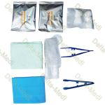 Disposable Sterile Perineal Care Kit With Underpad Cotton Ball Gloves Utility Drape