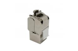 China Cat7 Keystone Jack Male Dust Cover Shielded Stp Sftp Rj45 Ethernet Module supplier