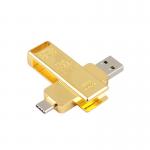 Gold Bar Shaped TYPE C USB 3.0 Fast Speed Match EU And US Standrad for sale