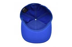 China Custom Fitted Hat Unstructured Snapback Cap  3d Puff Embroidery  Blue Snapback Hats Caps supplier