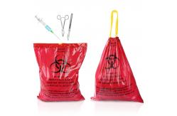 China 85cm*65cm HDPE LDPE Autoclave Biohazard Bags Drawstring Deisgn supplier