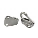 Fixed Eye Plate Stainless Steel Snap Hook For Wall Maritime Boats Rigging Fittings for sale