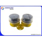 OB Solar Powered LED Aviation Obstruction Light With Photocell PC Material for sale