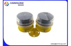 China OB Solar Powered LED Aviation Obstruction Light With Photocell PC Material supplier
