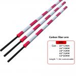 100% Duty Cycle 1m to 4m Length Automatic Boom Barrier Gate Carbon Fiber Round Arm for sale