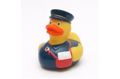 China Weighted Floating Fireman Character Rubber Ducks Cartoon Doctor Postman Design supplier