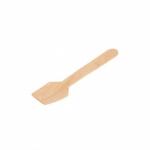 Disposable Wooden Ice Cream Paddle Spoon Taster 95mm for sale