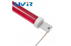 China short wave Halogen Quartz Lamps , Red reflector Ruby Heat Lamp supplier