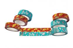 China Custom Printed Colored Tearable Foil Washi Tape supplier