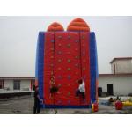 Adult Red Inflatable Rock Climbing Wall For Inflatable Water Parks for sale