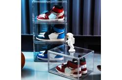 China Customized Logo Multicolor Acrylic Shoe Display Box Multilayer supplier