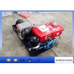 Steel Diesel Engine Cable Pulling Winch 10KN Capacity For Power Construction