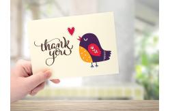 China Beautiful Picture Thank U Greeting Card For Ceremony OEM / ODM Available supplier