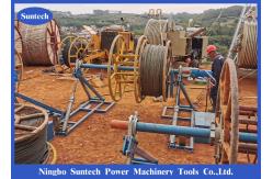 China Electrical Carrying Hydraulic Cable Drum Stand For Puller Tensioner supplier
