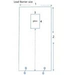 1mmpb Lead Shield Screen Radiation Protection X Ray With Lead Glass In Radiology for sale