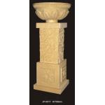 Waterproof And Fireproof Sandstone Garden Flower Containers With Elegant Design for sale