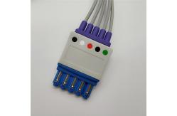 China 90cm 5 Leads HP PH ECG Cables And Leadwires With Snap supplier