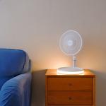 Portable Folding Desktop Table Fan With Light For Home Office Bedroom for sale