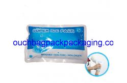 China Plastic ice pack bag, poly ice pack bag, matte printing, food grade supplier