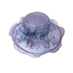 Elegant Fancy Womens Church Hats , Deluxe Satin Ladies Tea Party Hats for sale