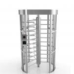 High Speed Full Height Turnstile Servo Motor Access Control Round Shape