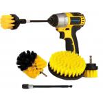 4 Pack Drill Brush Attachments Set , Multi Purpose Power Scrubber Cleaning Brush for sale