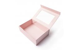 China Custom Luxury Gift Packaging Cardboard Box With Clear Window Artwork Printing Manufacturer supplier